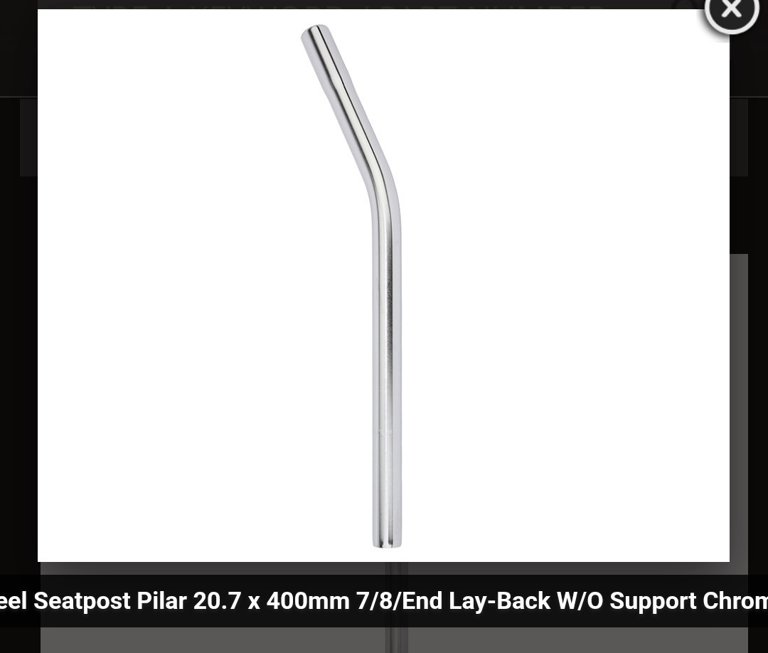 20.7mm Seat Post for Vintage Schwinn Stingray 13/16″ / 20.7mm Bicycle Seatpost