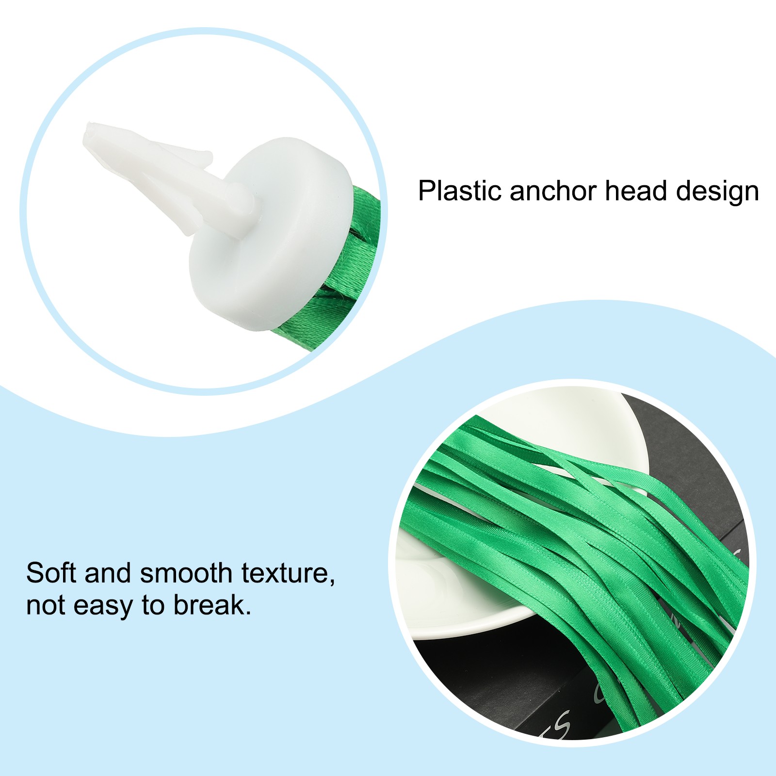 Bike Streamers Scooter Handlebar Tassels Grips Ribbon Green