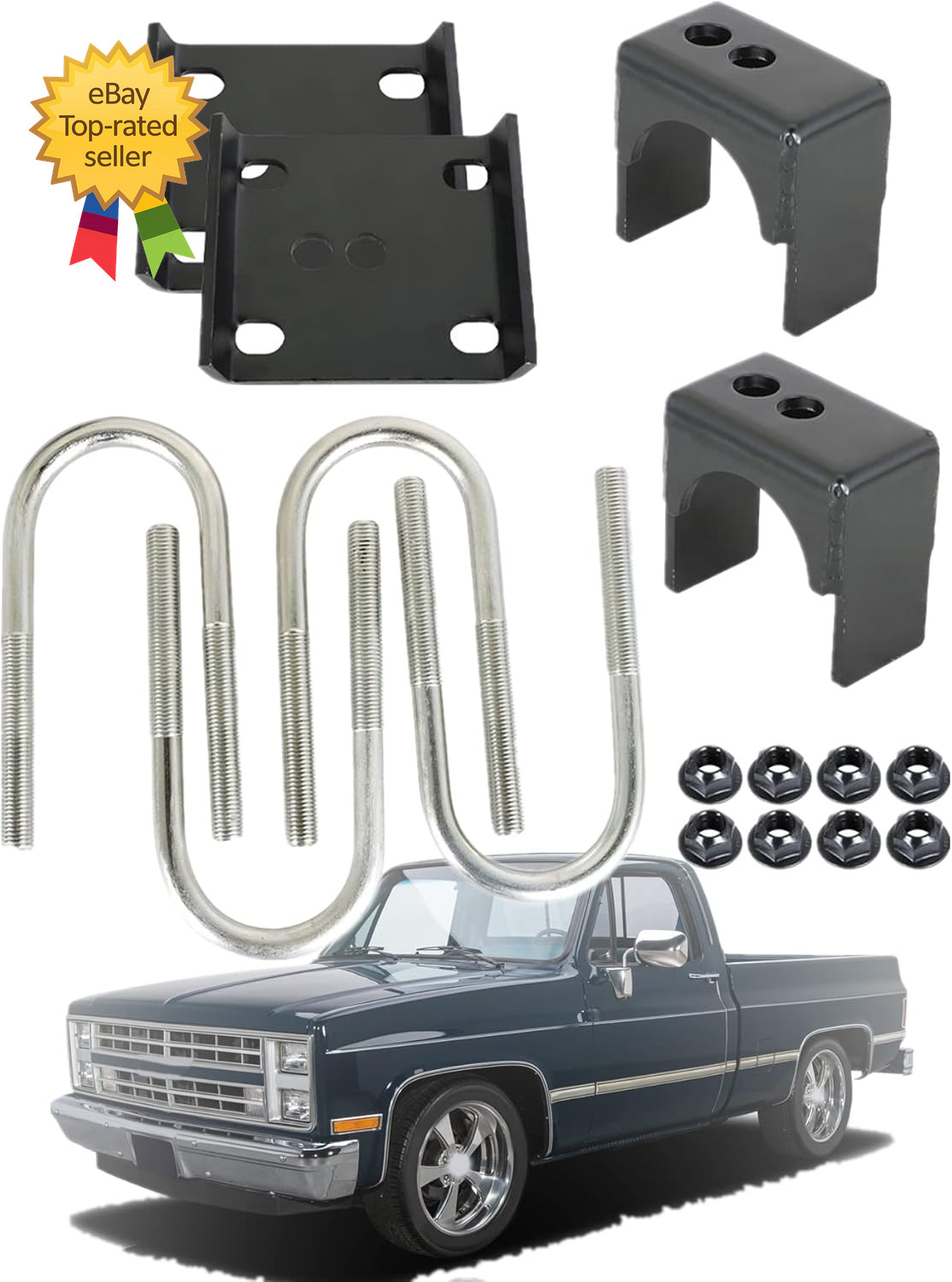 Rear Axle Flip Kit 5 Inch Drop Replacement 1973-1987 C1500 C10 C15 Pickup 1/2