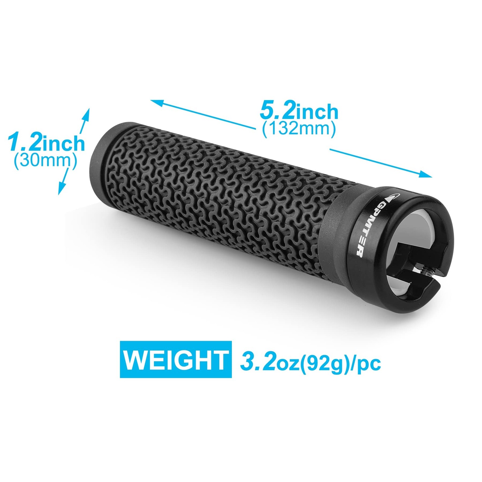 Bike Handlebar Grips, Single Lockon Bicycle Grips Handle Bar End Holding Lock…