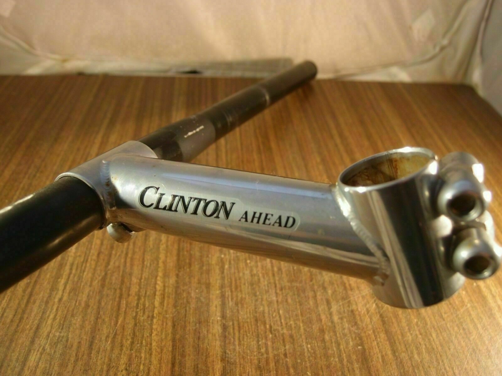 1990’s MTB aluminium handlebar & steel stem Clinton made in USA 1 1/8»