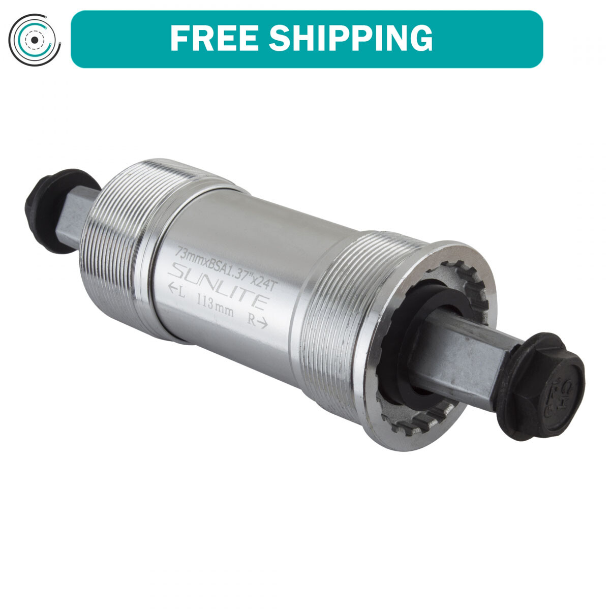 Sunlite SL-55 Square Taper JIS 73×113.5mm Sealed Bearings English Bottom Bracket