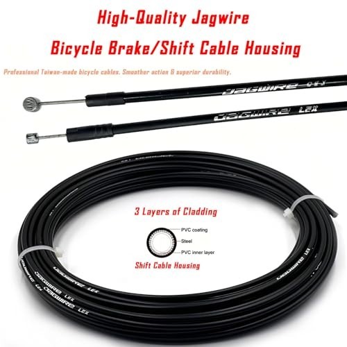 Jagwire 4mm x 50ft Bicycle Shift Cable Housing with 50 End Caps