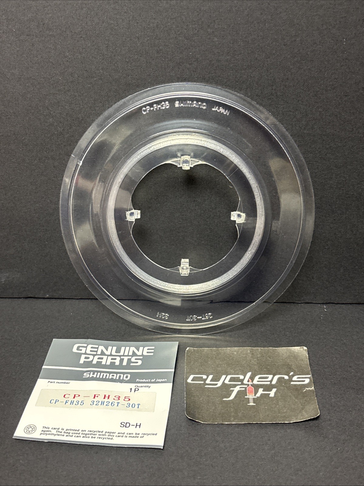 NOS Shimano CP-FH35 Clear 32H Spoke Guard Protector 26-30tooth Road Bike Touring
