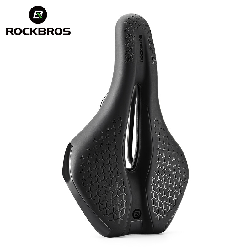 ROCKBROS 2pcs Bike Saddle Seat Soft Comfort Cycling Gel Pad Cushion &Lights