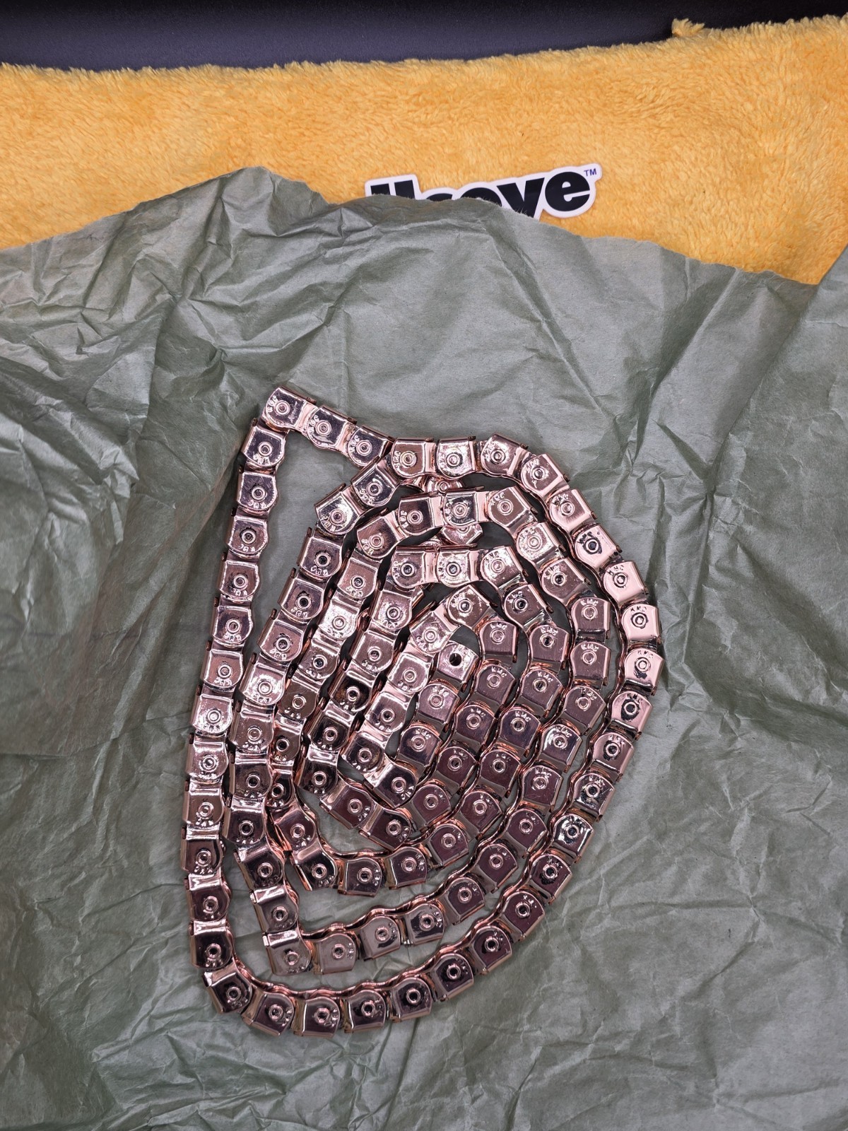BULLSEYE 🎯 Real Copper Plated BMX Chains W/Extra Links, TOP QUALITY GT HUTCH SE