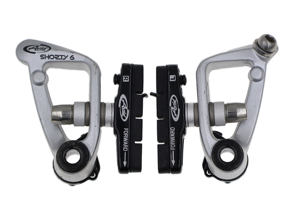 NOS! Avid Shorty 6 Canti/Cantilever Brake Set w/ Link Wire & Pads Silver