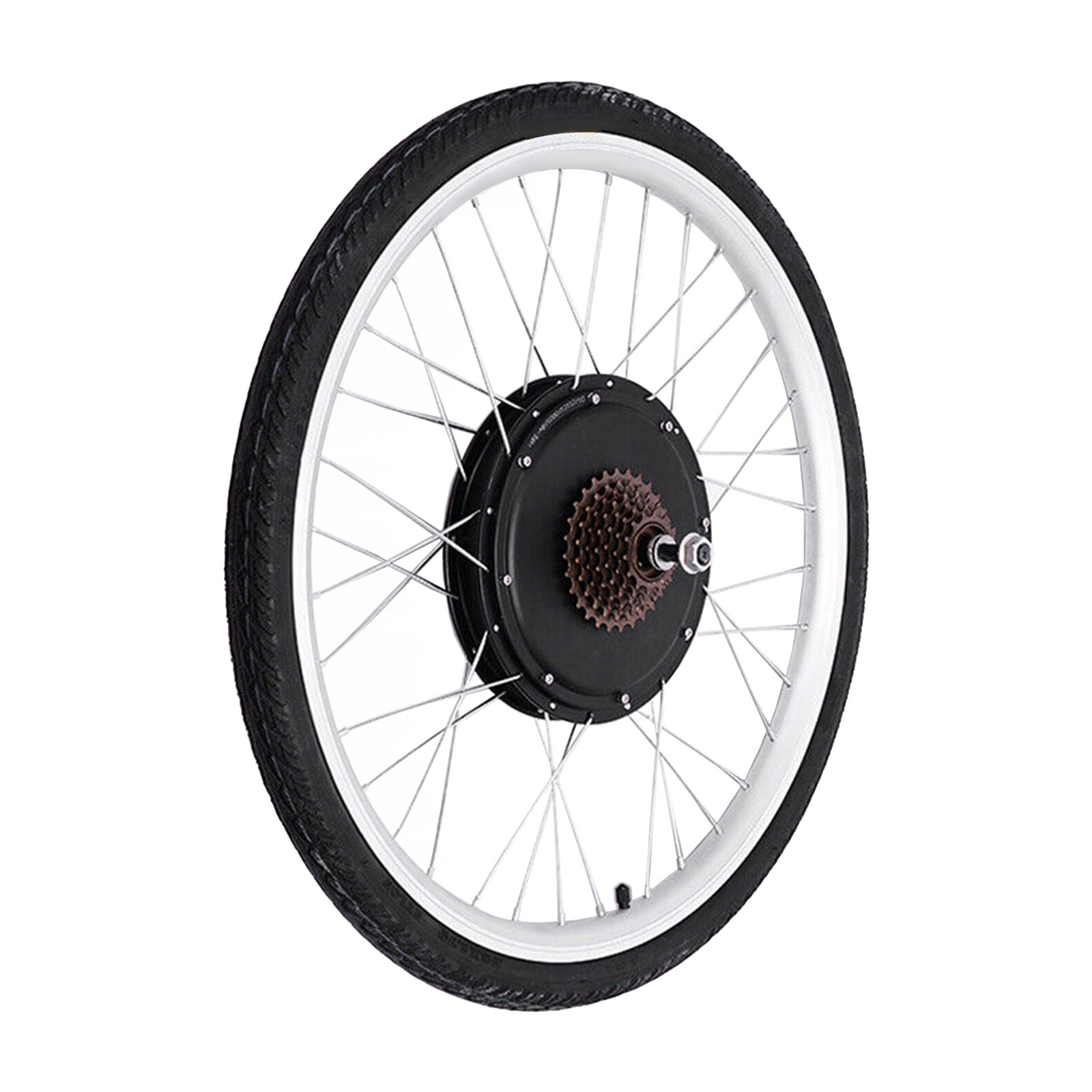 26″ Rear Wheel Electric Bicycle Conversion Kit E-Bike Motor Hub Kit 1000W 48V