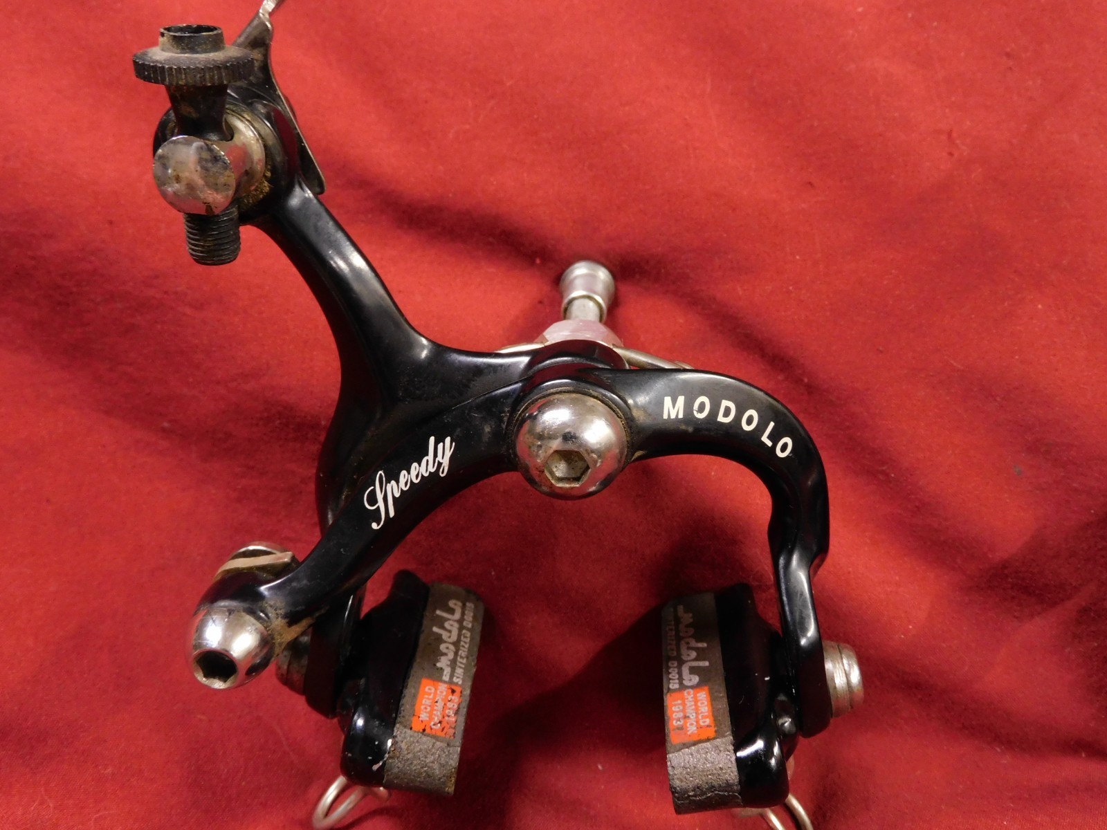 1980’s Vintage Modolo Speedy Black Alloy Calipers 47 mm Reach w/ Allen Bolts