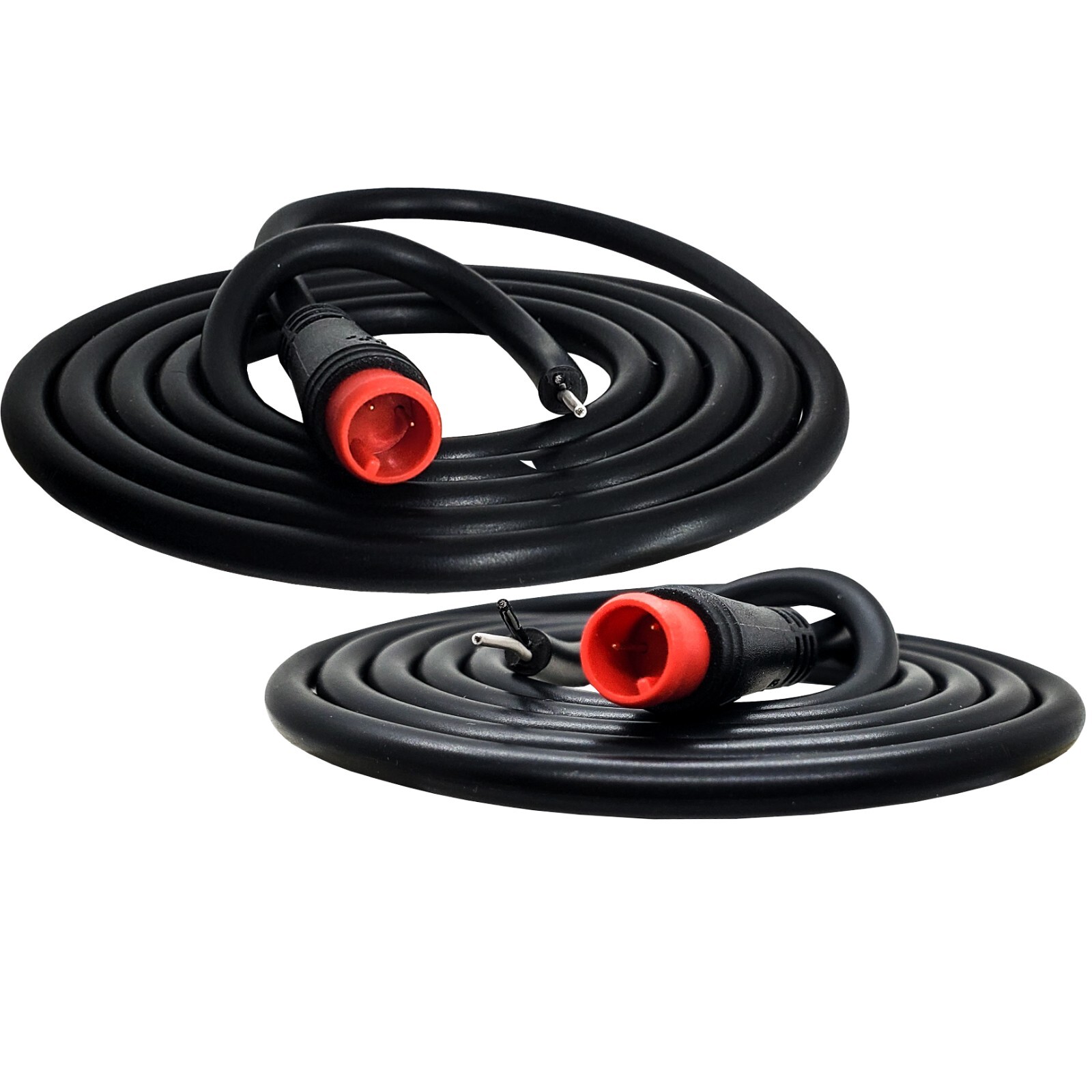 2X Julet Plug 2-Pin Male Connector Pigtail 3FT Wire for E-Bike LED Lights 60V