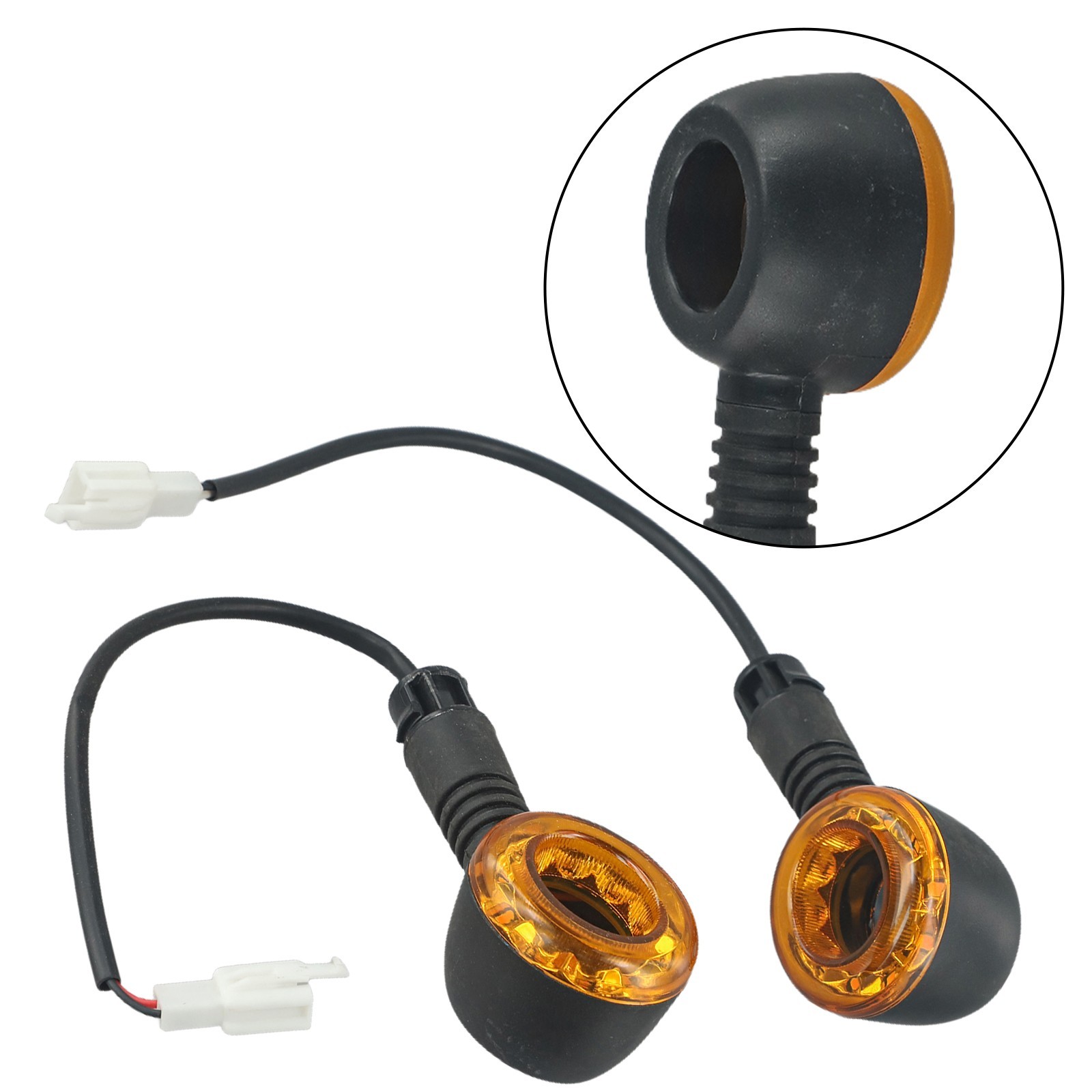 Black and Yellow Electric Bicycle Turn Signal Lights with 48V and 60V Voltage