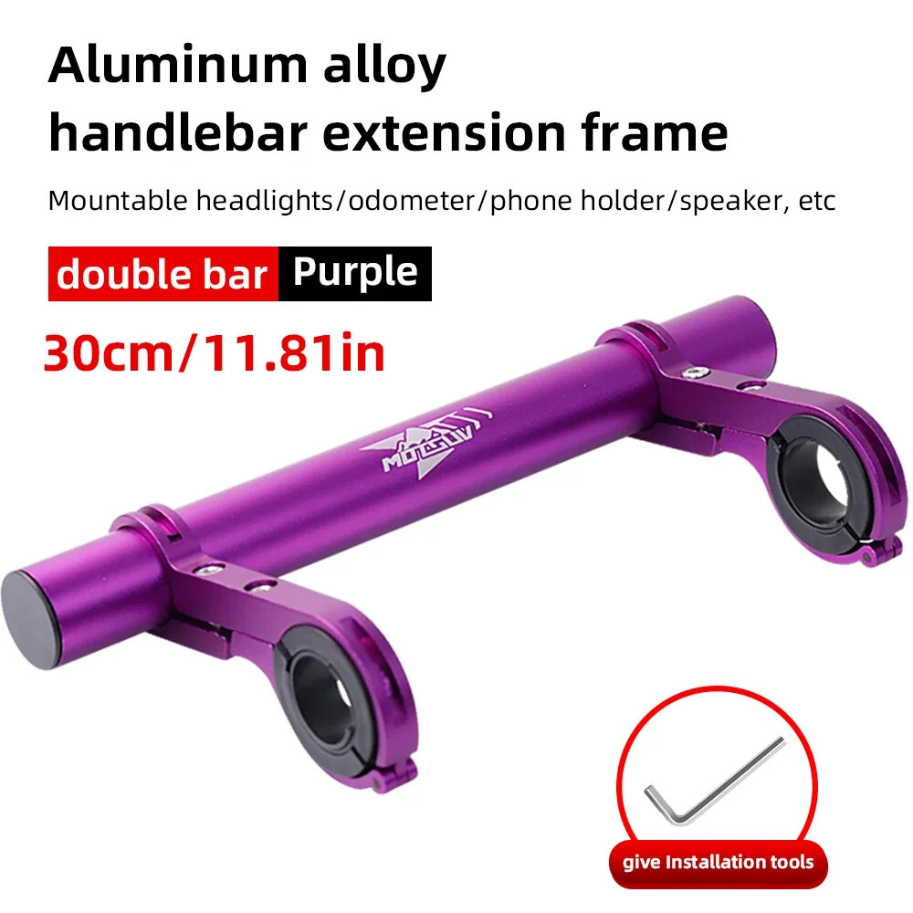 10/20/30cm Bicycle Handlebar Extended Bracket MTB Headlight Mount Extented Bar