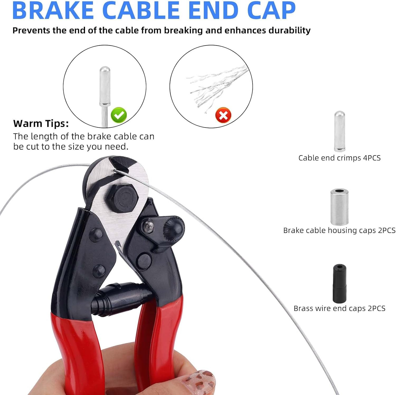 BMX Bike Gyro Brake Cables Front & Rear (Upper, Lower) with Spinner Rotor Ful…