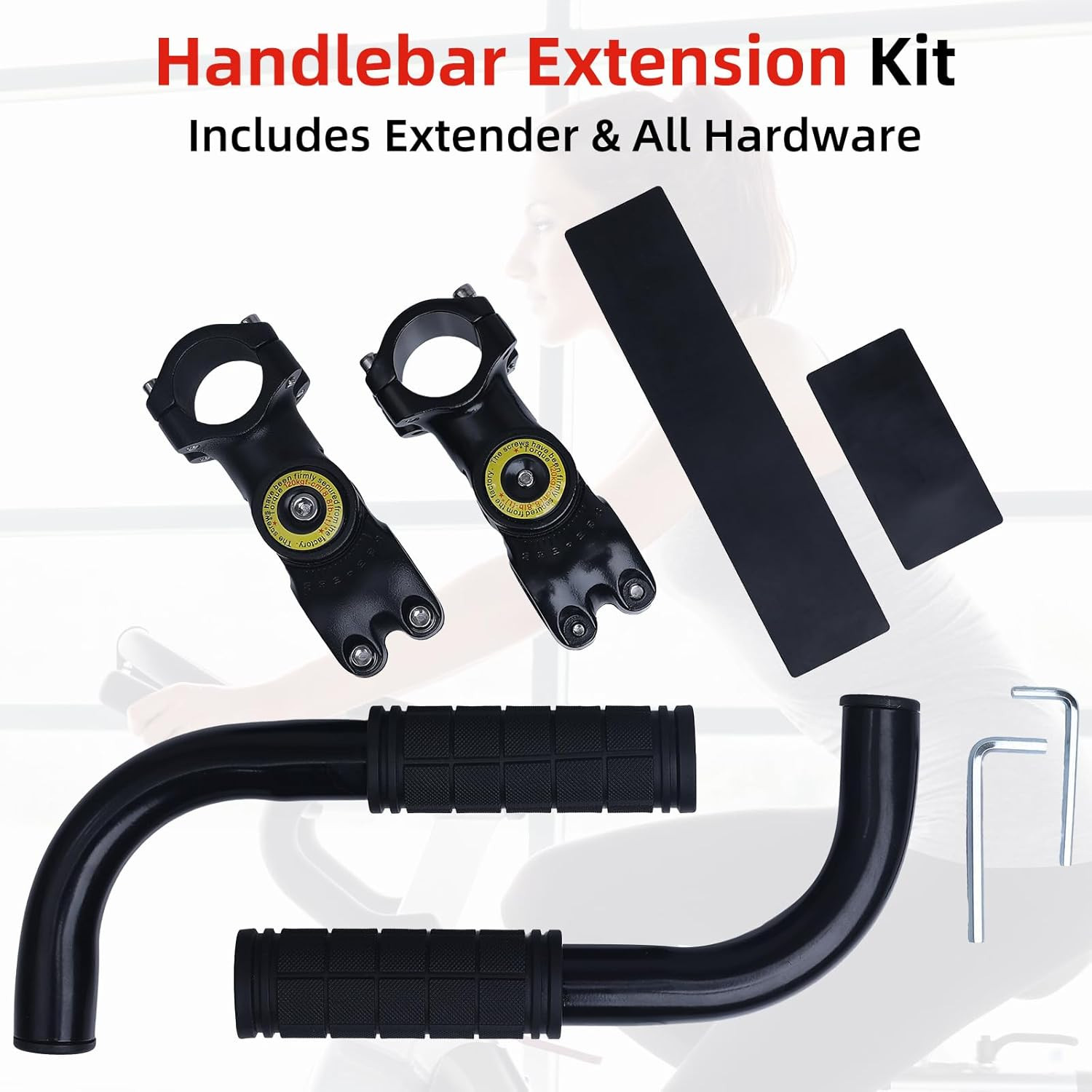 Adjustable Handlebar Extender for Indoor Exercise Bikes – Universal Fit