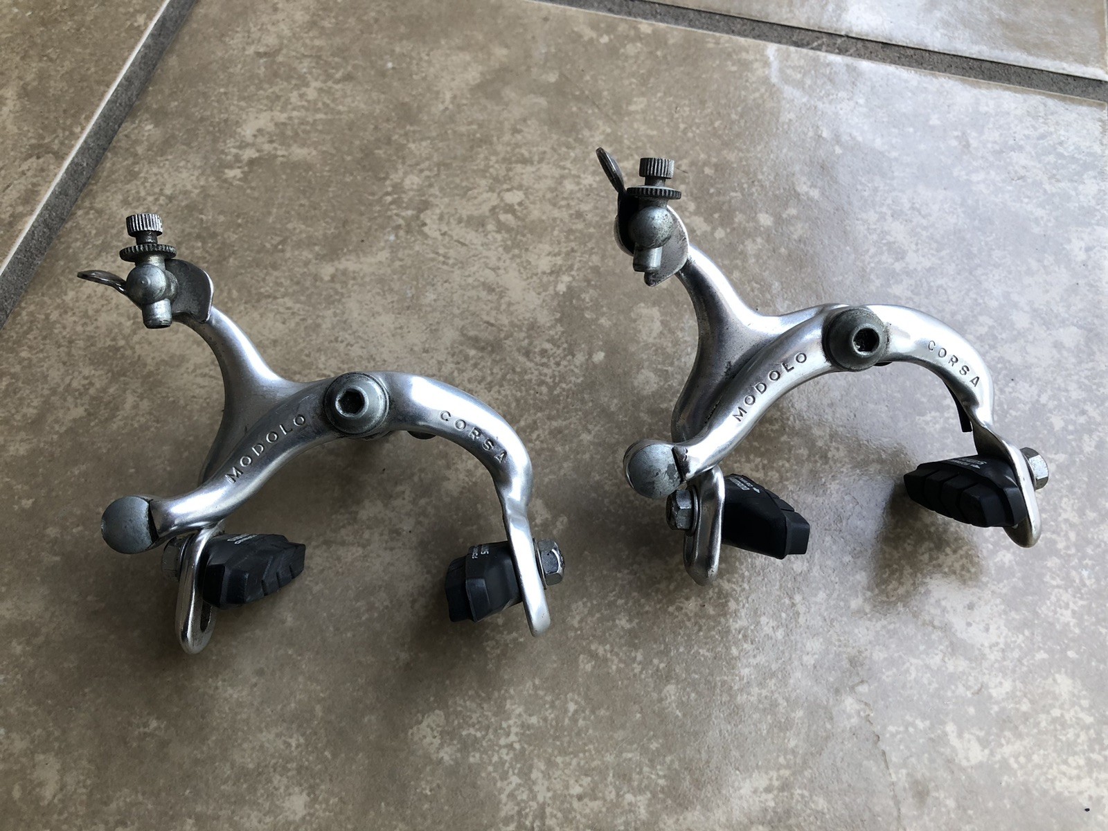 Modolo Corsa Brake Calipers 48-58 mm Reach Road Bike VTG Brakes