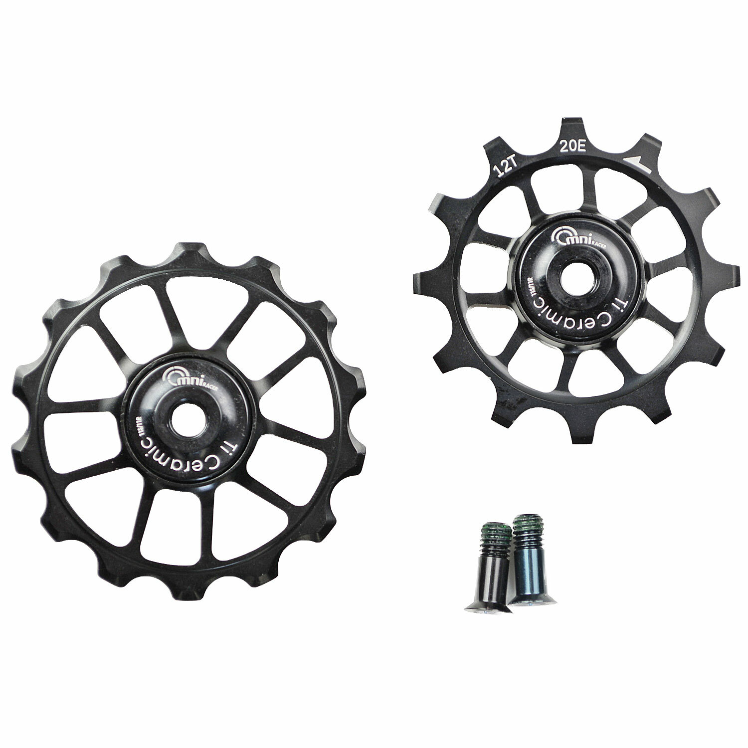 OMNI Racer Worlds Lightest OVERSIZE Ti Ceramic Derailleur Pulleys SHIMANO/SRAM