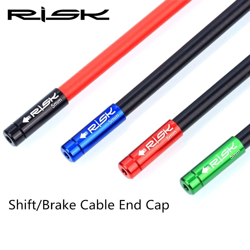 10PCS Alloy Bike Cable End Caps 5mm Brake 4mm Shift Dust Covers
