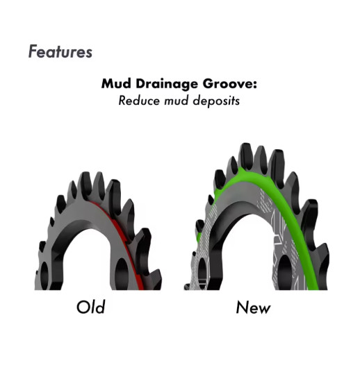 Deckas Bike Chainring 104BCD MTB Road Chainwheel 30T-50T