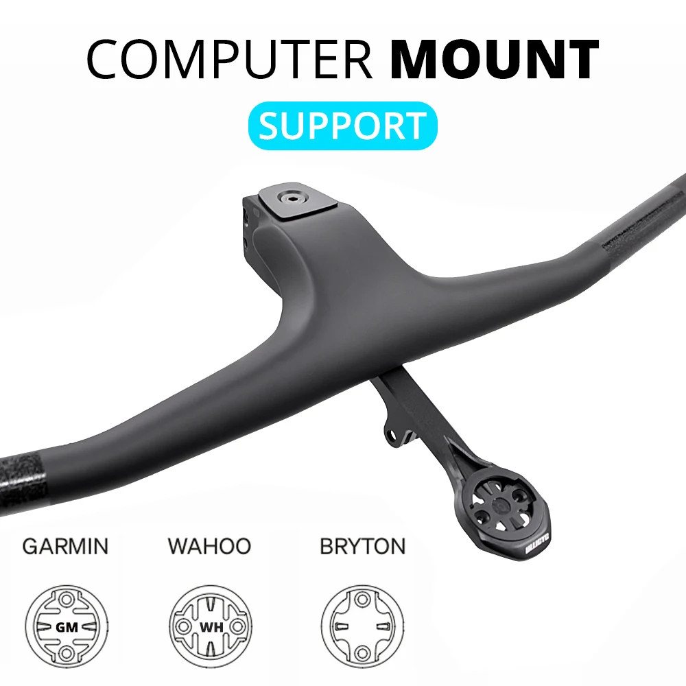 Full Carbon Fiber Mountain Bike Integrated Cockpit -30 Degree Internal Cable