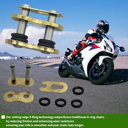 Gold 520 X-Ring Chain – UniversalEnhanced Durability & Performance 106 Links 1