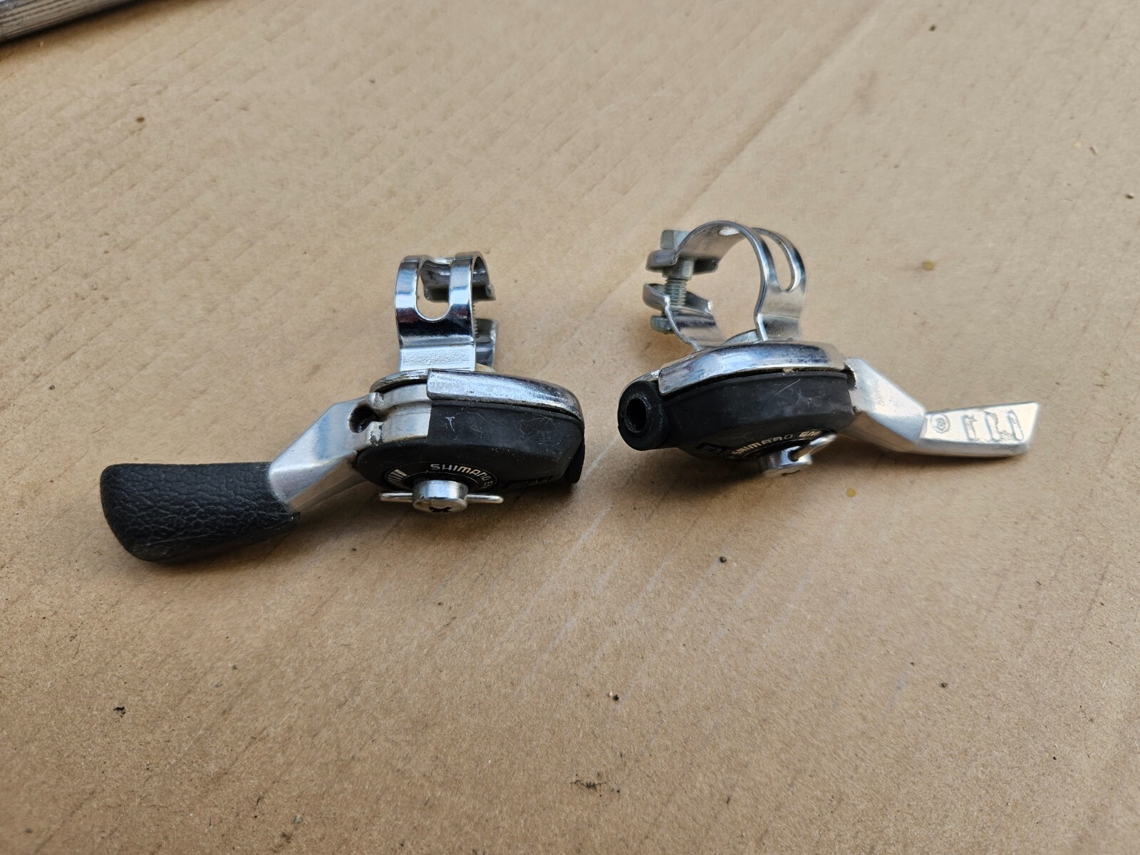 Vintage Shimano EM Ratcheting Thumb Shifters SL-MT50 3×6 6 Speed Japan