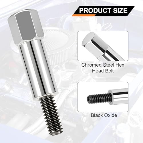 8 pcs Valve Cover Bolts Kit Compatible with Chevy 350 283 305 327 383 SBC