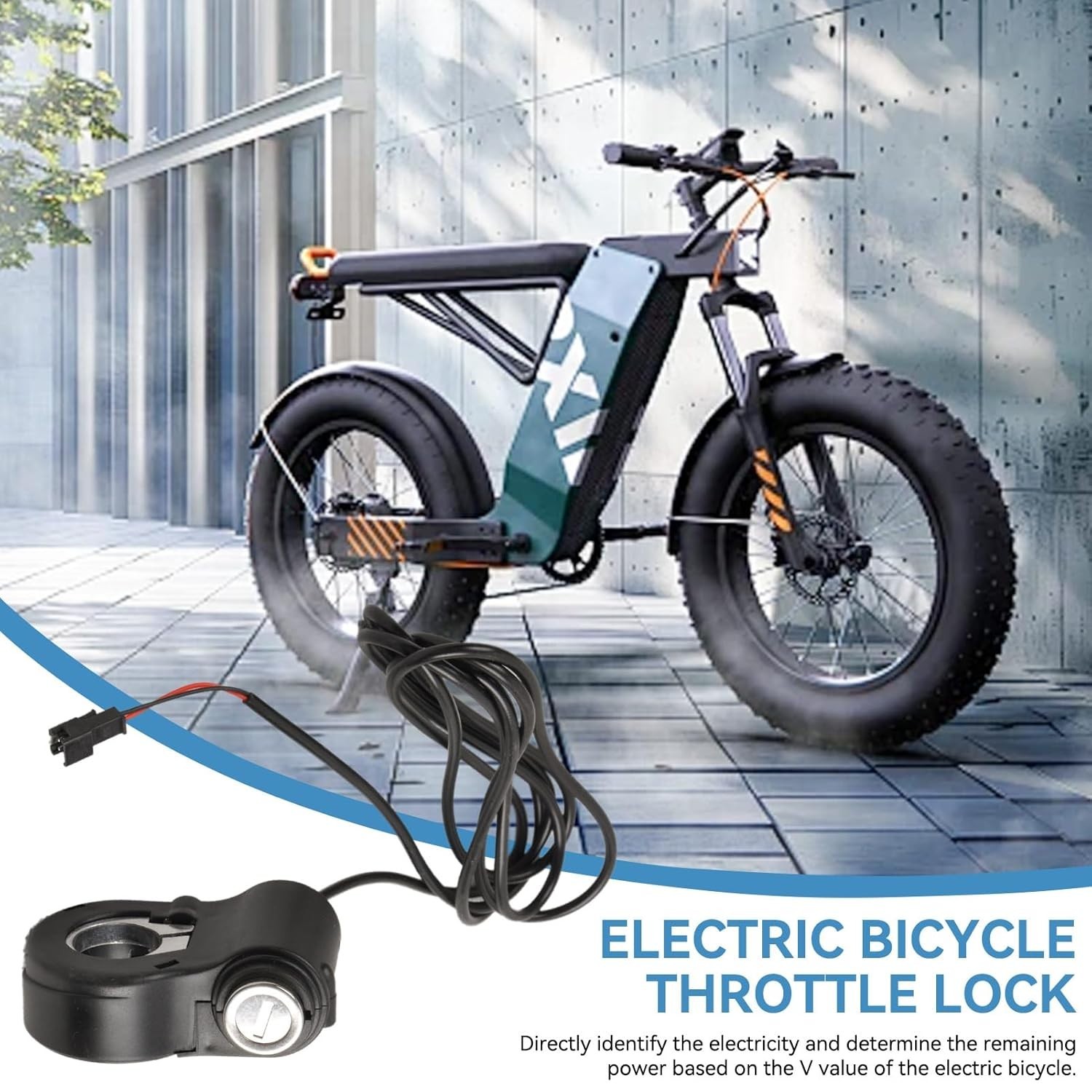 E-Bike Thumb Throttle with Key Ignition Switch for Effortless Control
