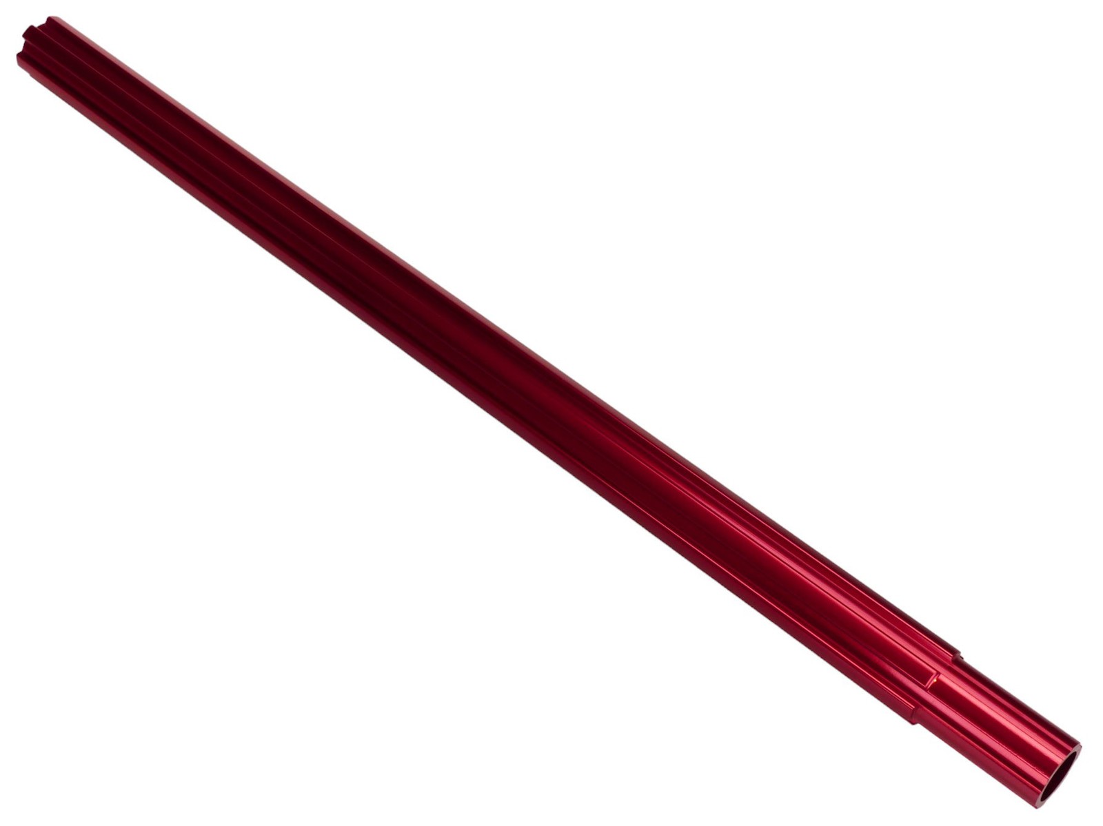 Fluted aluminum alloy bicycle seat post 25.4mm (1″) 450mm – RED