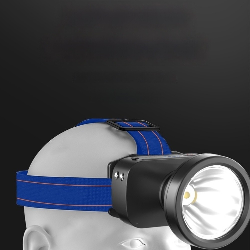 Motion Activated LED Headlamp Rechargeable 1200mAh Battery White Color