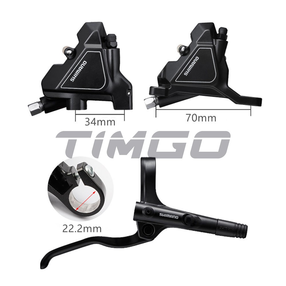 Shimano BL-MT201 BR-UR300 Caliper Flat Bar Hydraulic Disc Brake Set Flat Mount