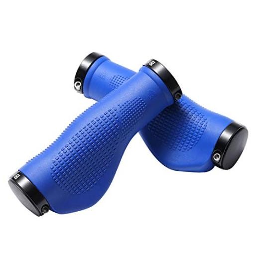 Dymoece Bike Handlebar Grips,Bicycle Handle Grip Ergonomic Blue Ergonomic Grips