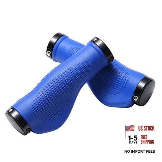 Dymoece Bike Handlebar Grips,Bicycle Handle Grip Ergonomic Blue Ergonomic Grips