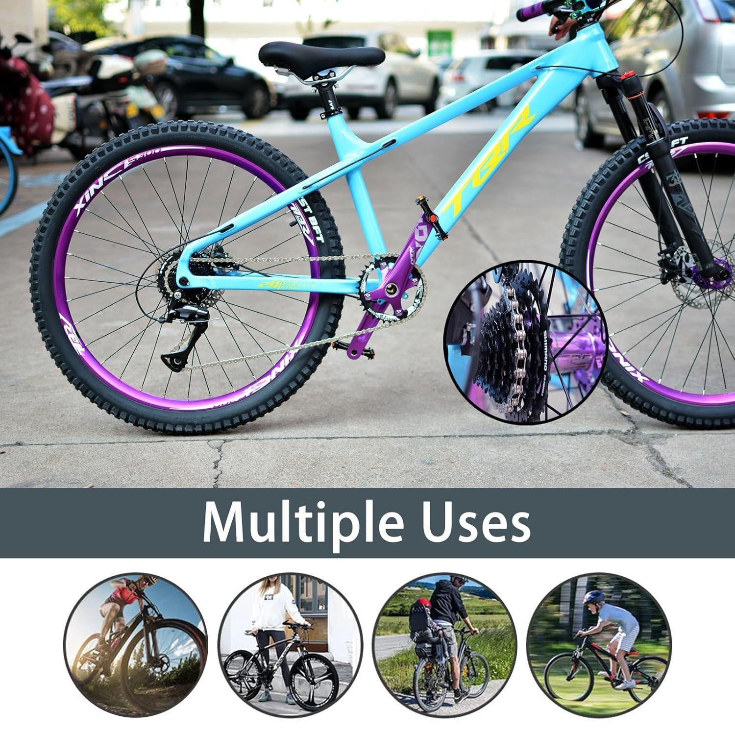 6/7/8-Speed Bike Chain – Heavy-Duty Steel Chain for Mountain & Road Cycling