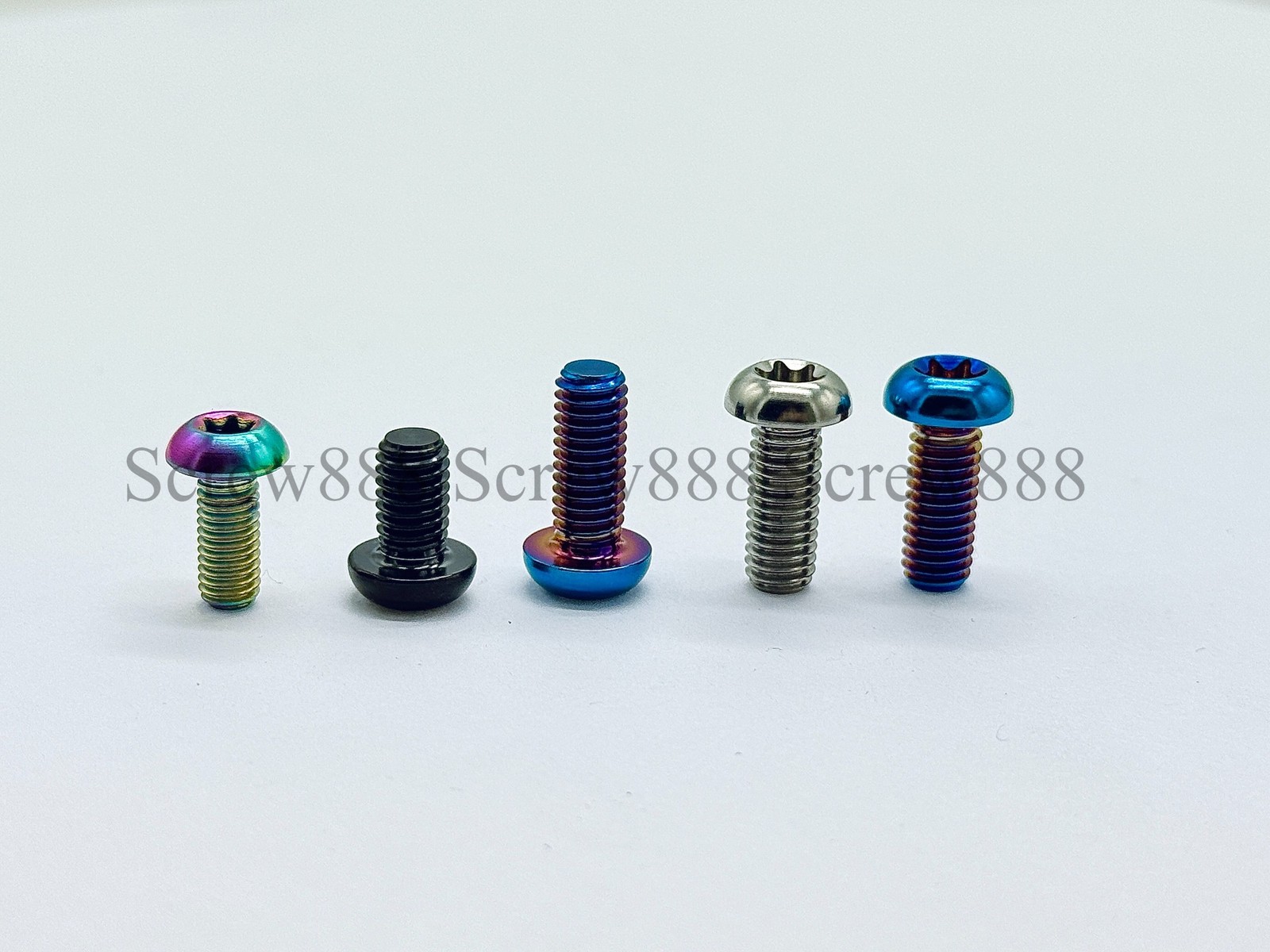 12Pcs Titanium Ti M5x10mm Mountain Cycling Bike Disc Rotor Bolt Torx T25 Gold