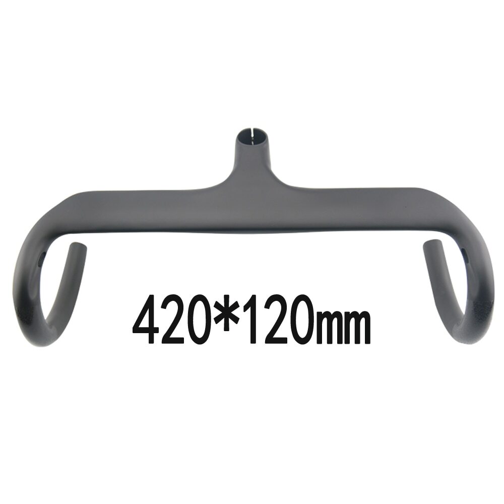 400/420/440mm Carbon Fiber Road Racing Bike Integrated Handlebar Drop 125mm