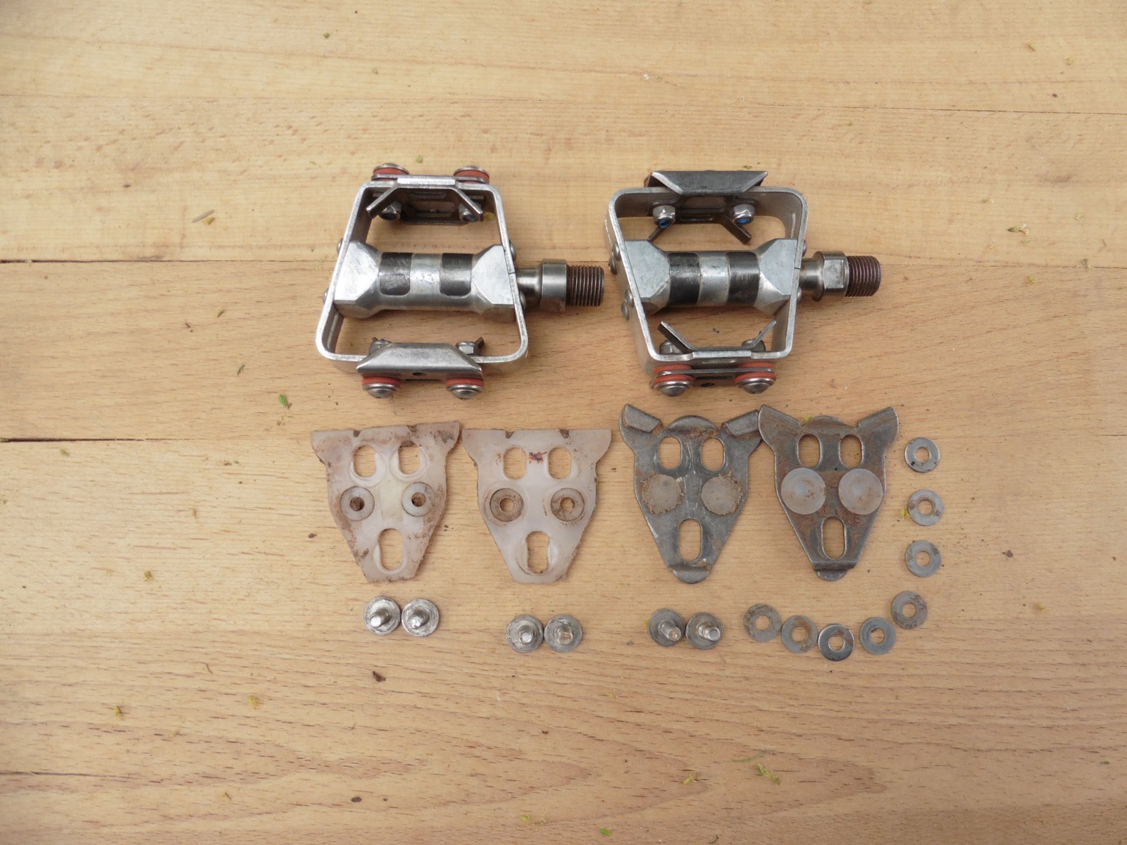 Vintage Grafton Speed Trap Pedals Titanium Spindle Unicorn Clipless Shimano SPD