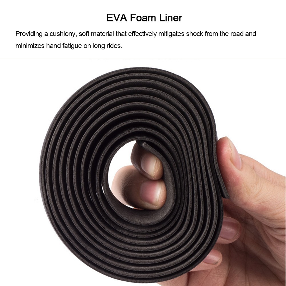 Carbon Fiber PU Leather Bike Handlebar Tape ?C Anti Slip Strap Belt Set