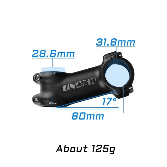 MTB Bike Stem -7° 17° 35° 31.8mm Aluminum Ultralight 60-130mm Road Stem