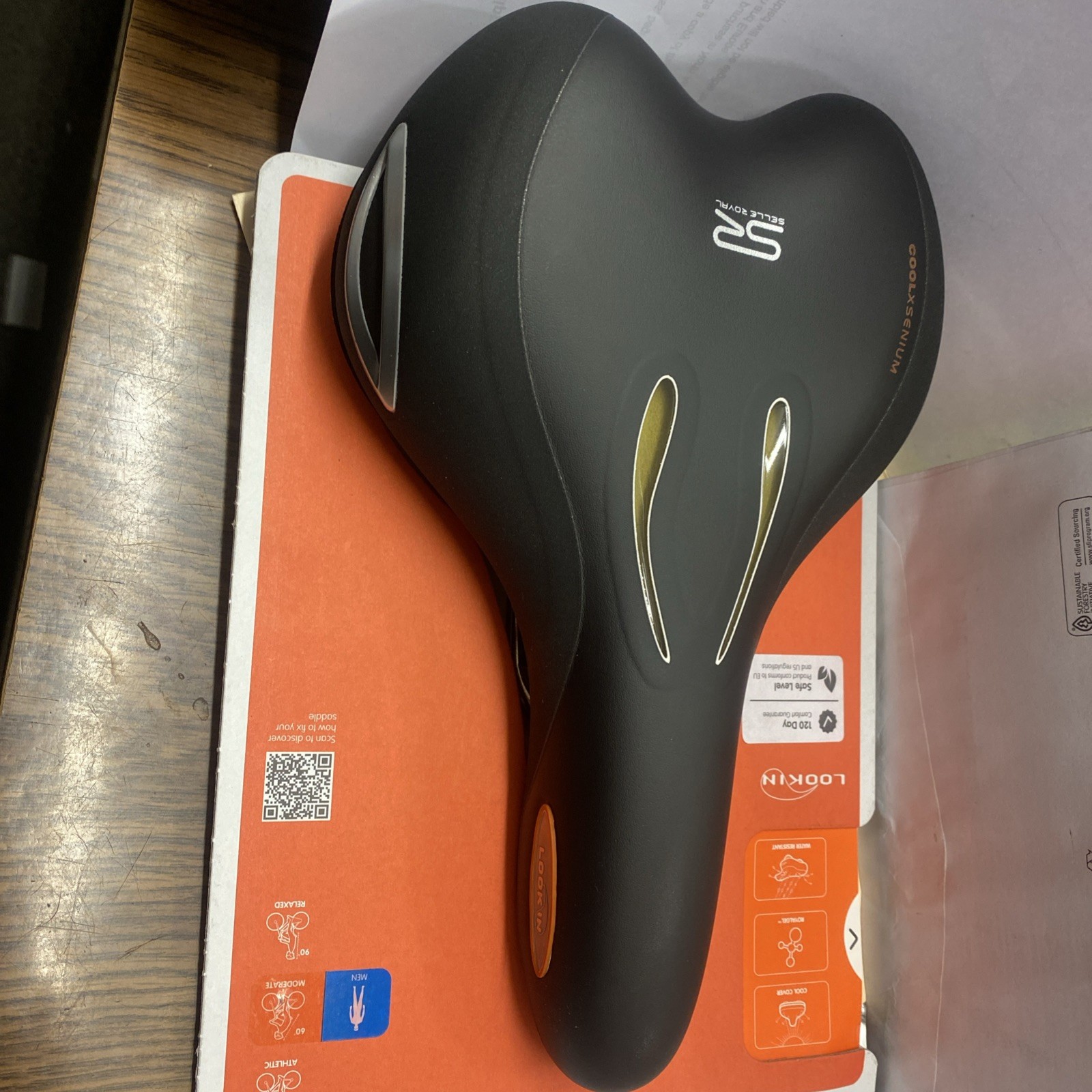 Selle Royal Lookin Moderate Men’s Saddle 60° Relaxed Royalgel Bicycle Cycling