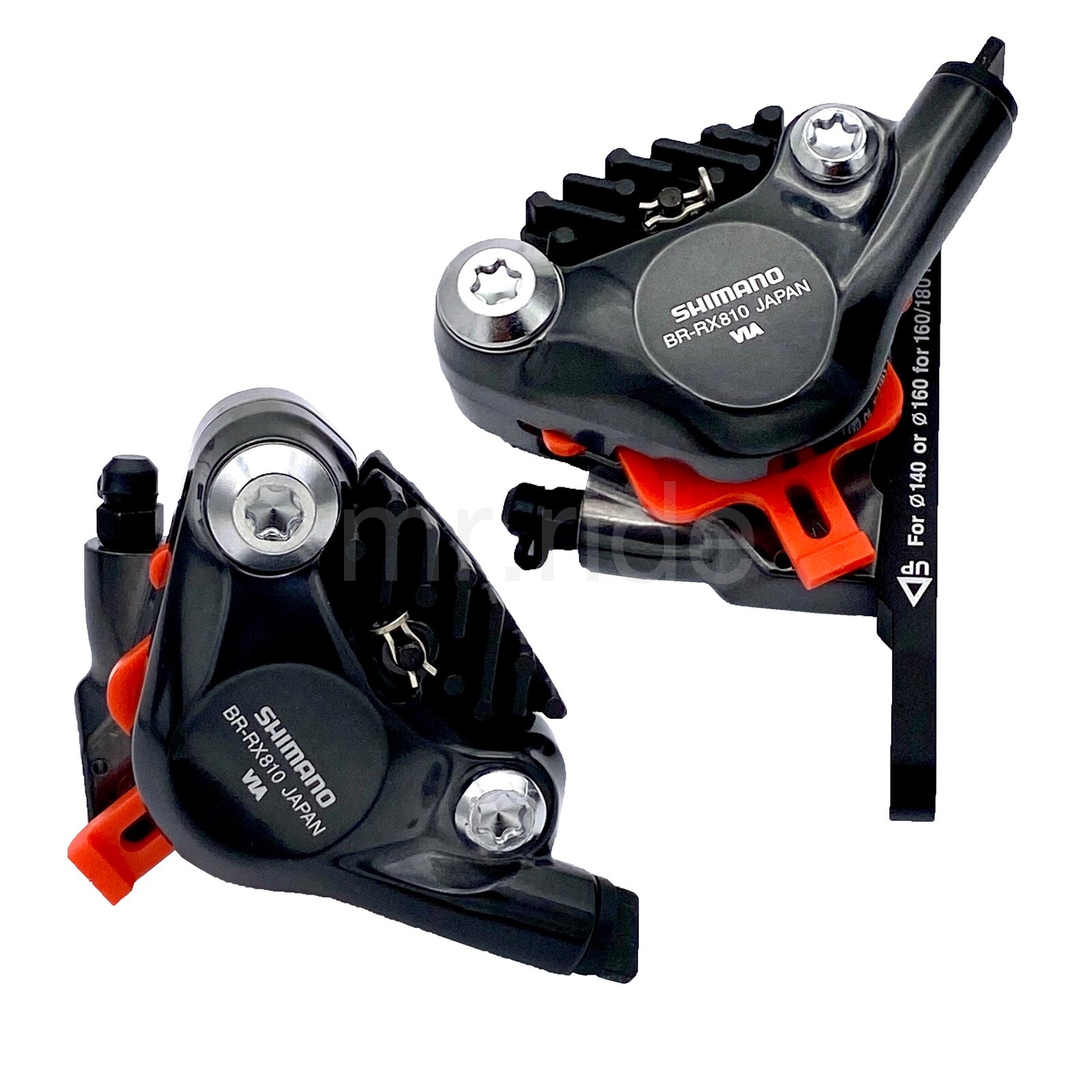 Shimano GRX BR-RX810-F/R Hydraulic Disc Brake Caliper Set Front+Rear, Flat Mount