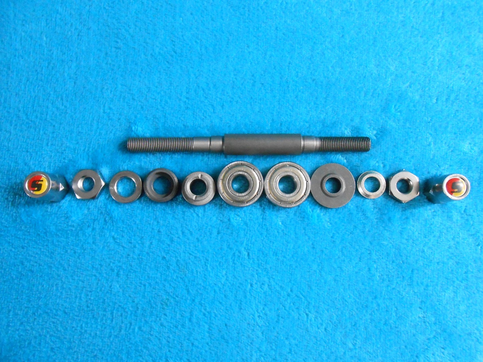 Sturmey Archer Drum Brake Axle Set 9x100x136mm Replacement Parts for XL-FD Nuts