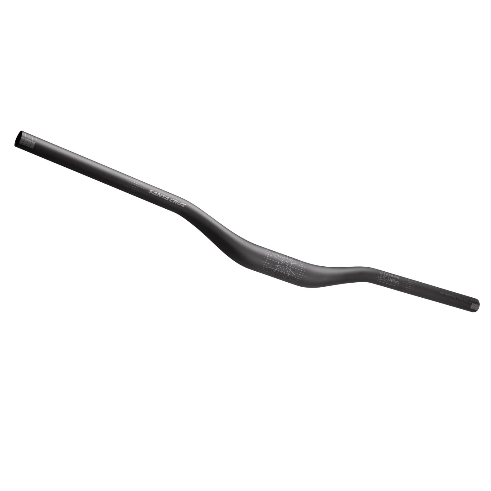 Santa Cruz Carbon Riser Bar 800 mm Ø 35 mm 35 mm Rise Riser Bar Black