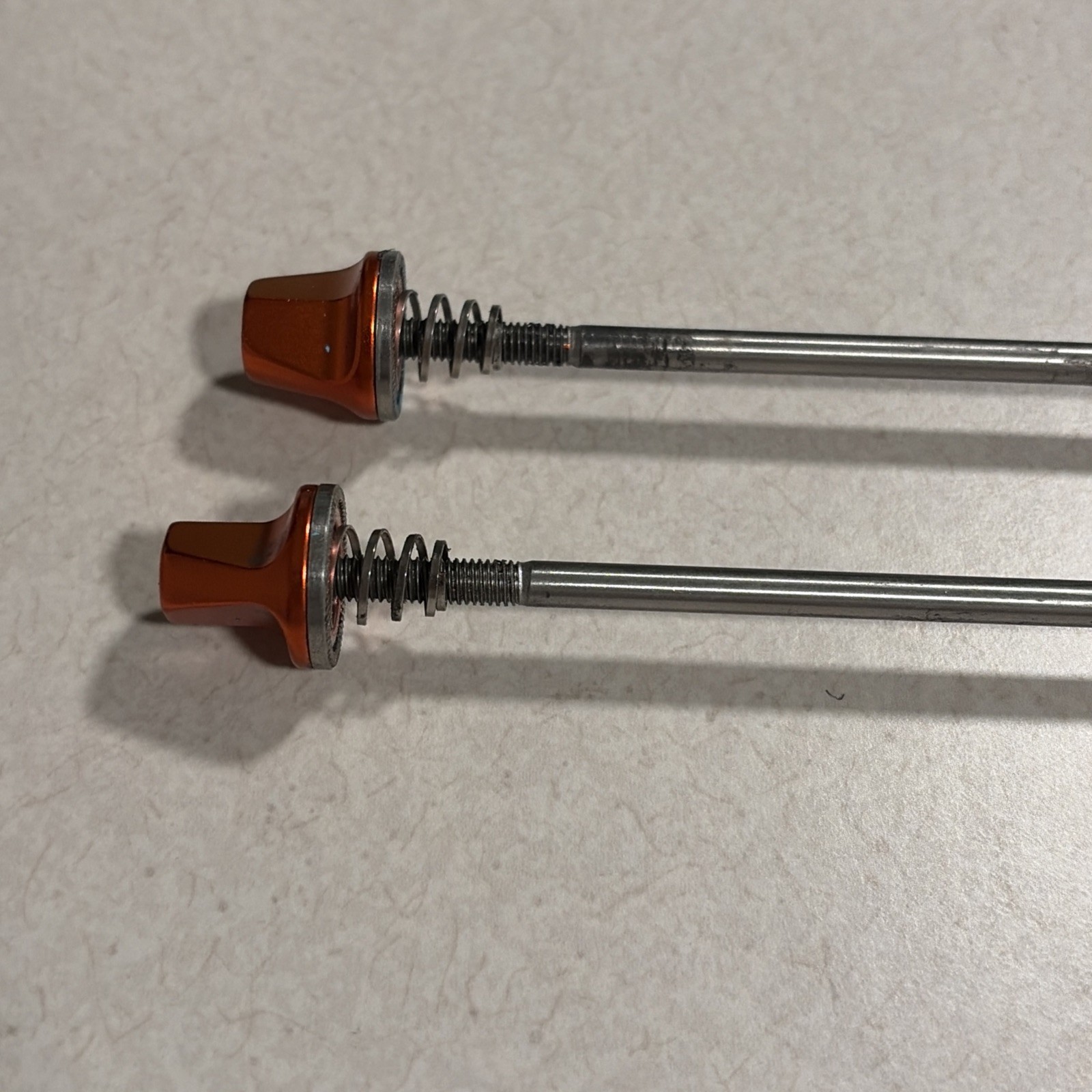 Salsa Orange Flip Off Front Rear Titanium Quick Release Skewer QRx100/135mm