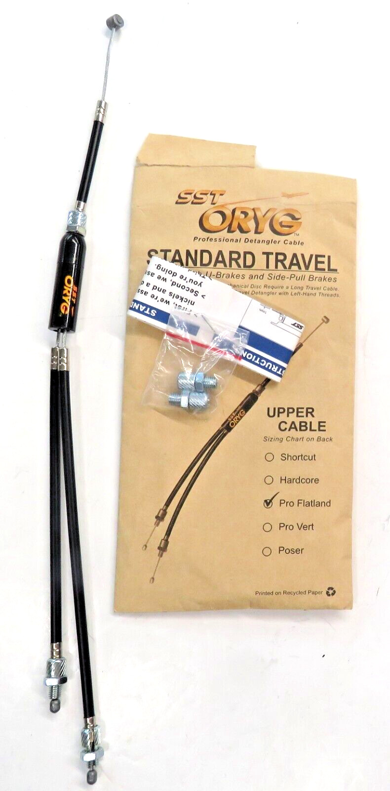 SST Oryg Upper Cable Pro Flatland Yellow / Orange Decal