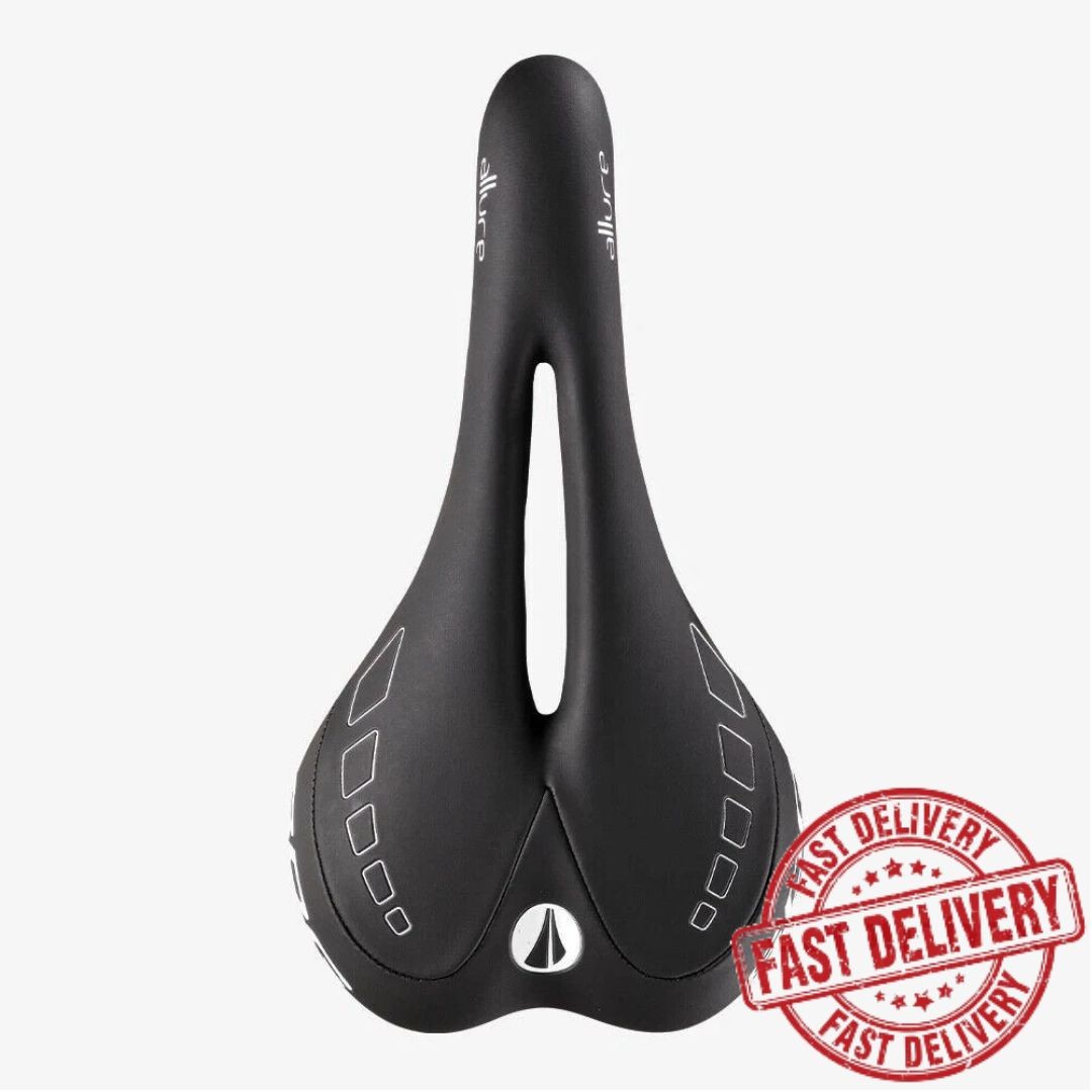SDG Allure 265x143mm Ti-Alloy Road Bike MTB Bicycle Saddle Seat Black/White