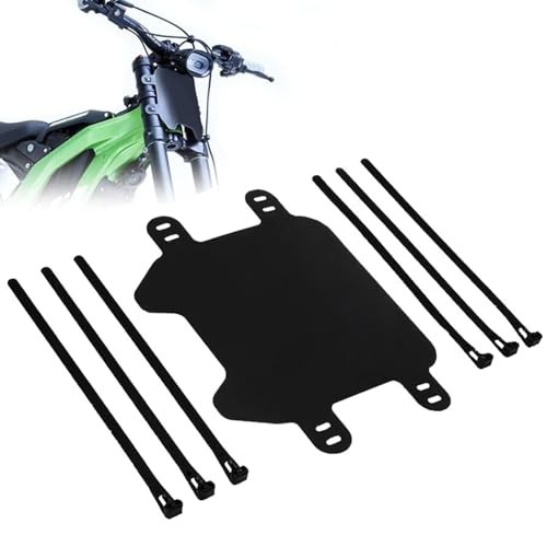 Front Number Plate for Electric Dirt Bike,Universal Plate 8.5″Lx 6.22″W Black