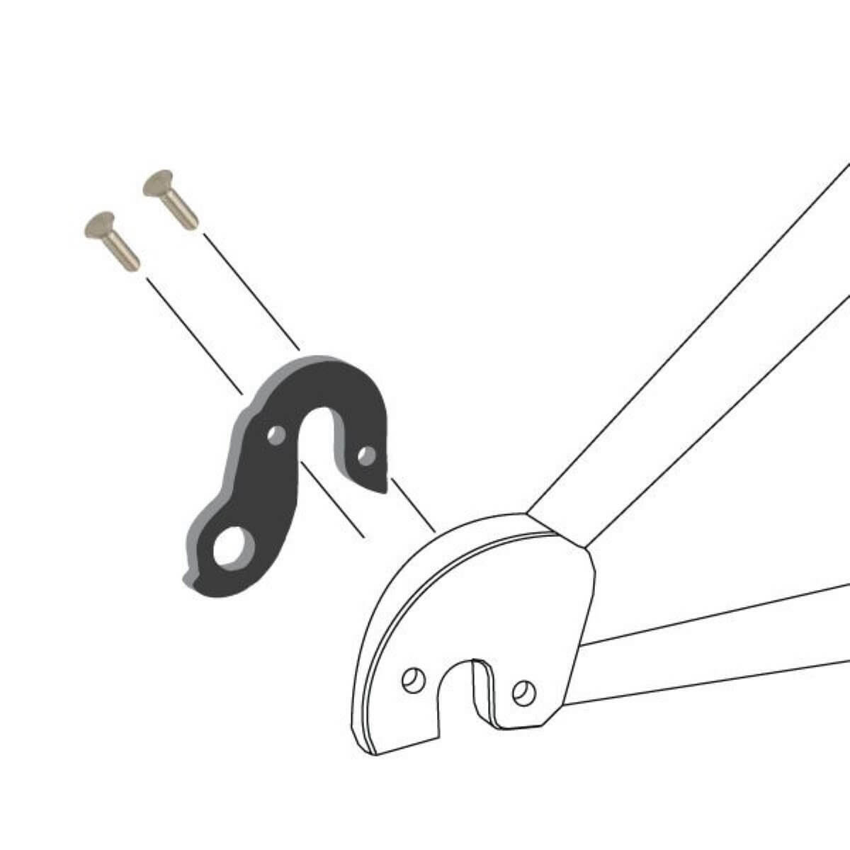 Rear Derailleur hanger for Time Road Bike 2005 | DROPOUT-63 Wheels mfg