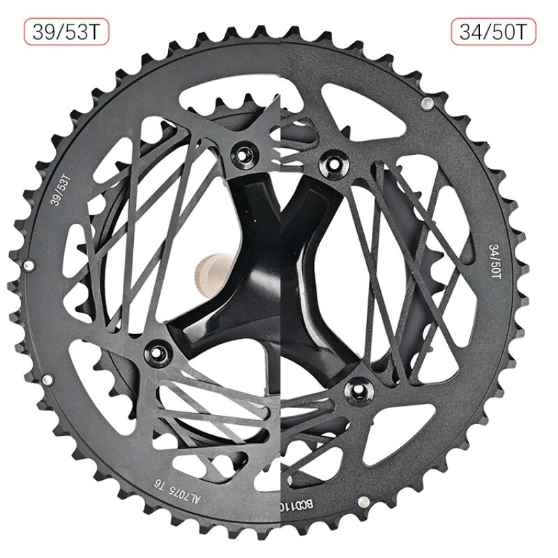 170mm Road Bike Crank Arm 10-12S 110BCD 50-34T 53-39TDouble Sprocket with BB