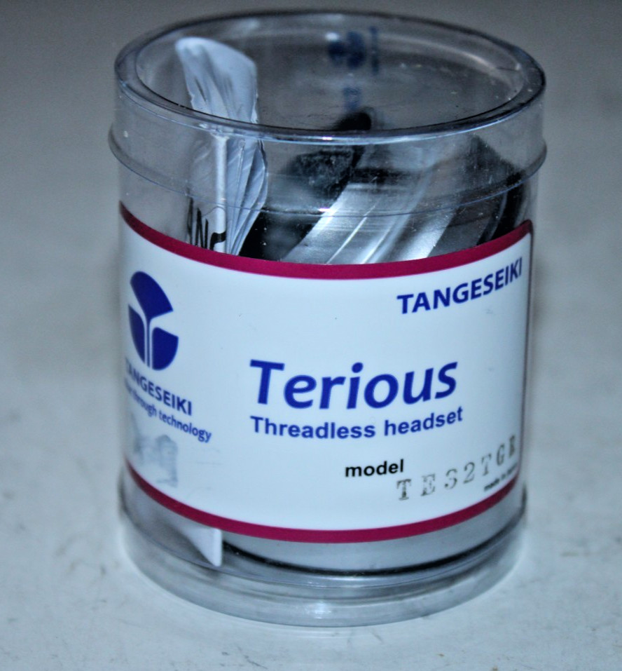 Tange Seiki Terious TGR Headset 1″ Threadless Semi-Intergrated Silver BMX MTB CX