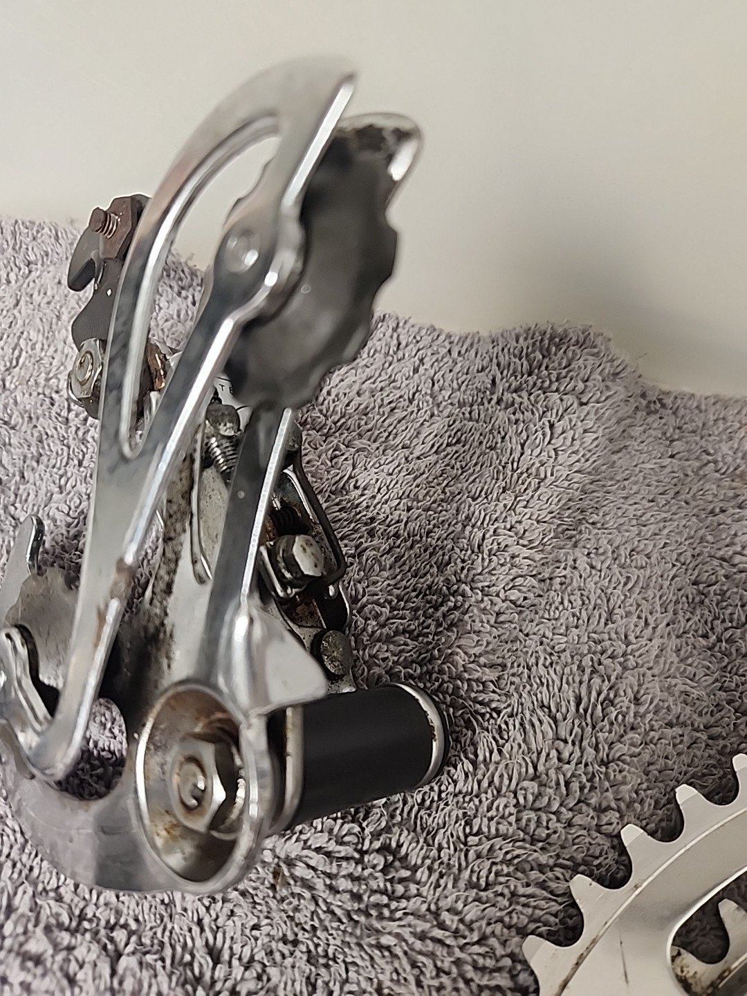 Vintage Rare Campagnolo Gran Sport Crank 3-Arm Steel, Derailleurs And Shifters.